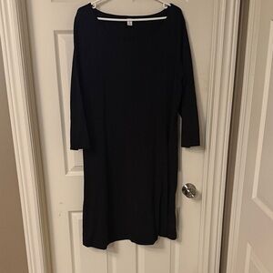 Old Navy Classic Black Long Sleeve Dress